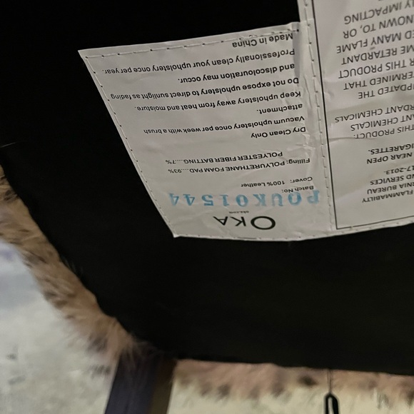 OKA goat hair Leopard Print Faux Fur Accent designer Chair local pick up - Picture 8 of 10